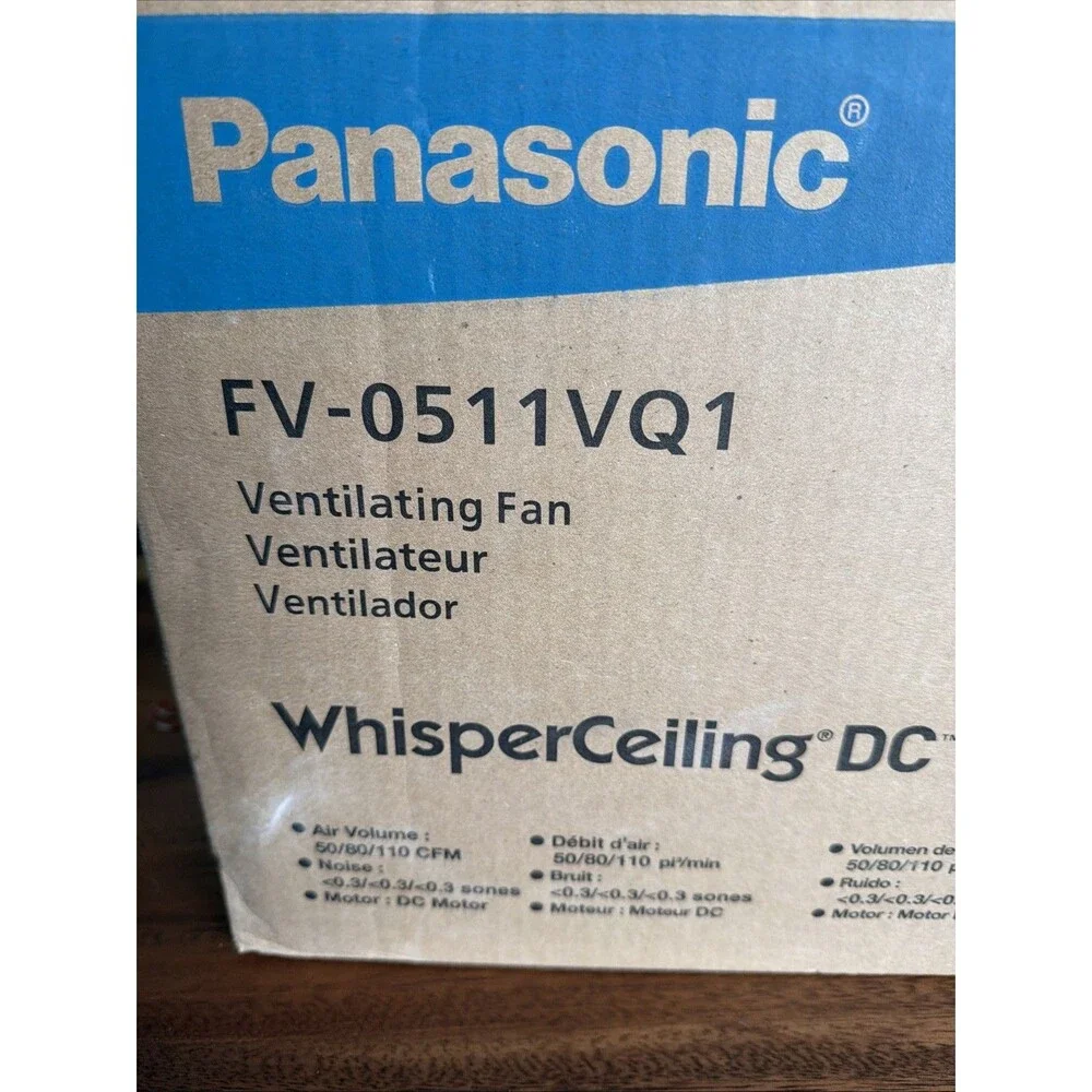 Panasonic FV-0511VQ1 WhisperCeiling Bathroom Exhaust Fan, 50-80-110 CFM